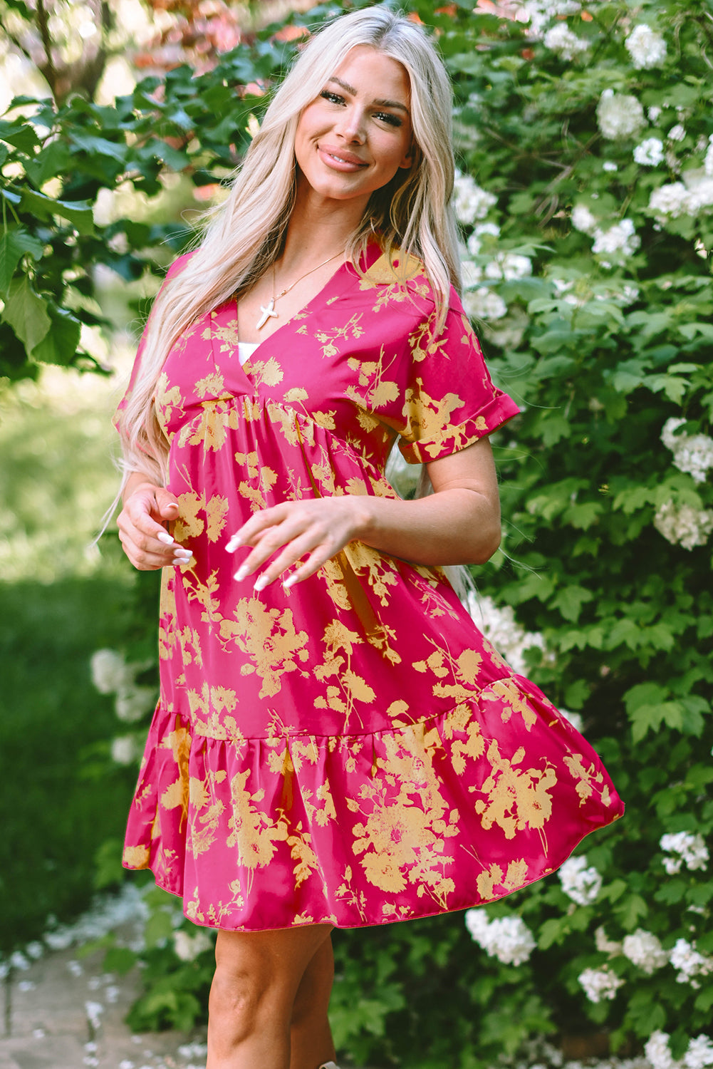 Keira Floral Smock Dress-2