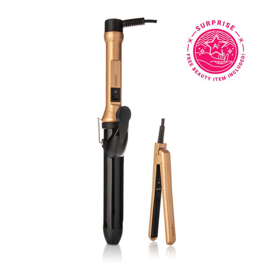 "Beach Wave Babe" 2 - Piece Set with Curling Wand & Mini ToGo - Good Gifts, Gurl