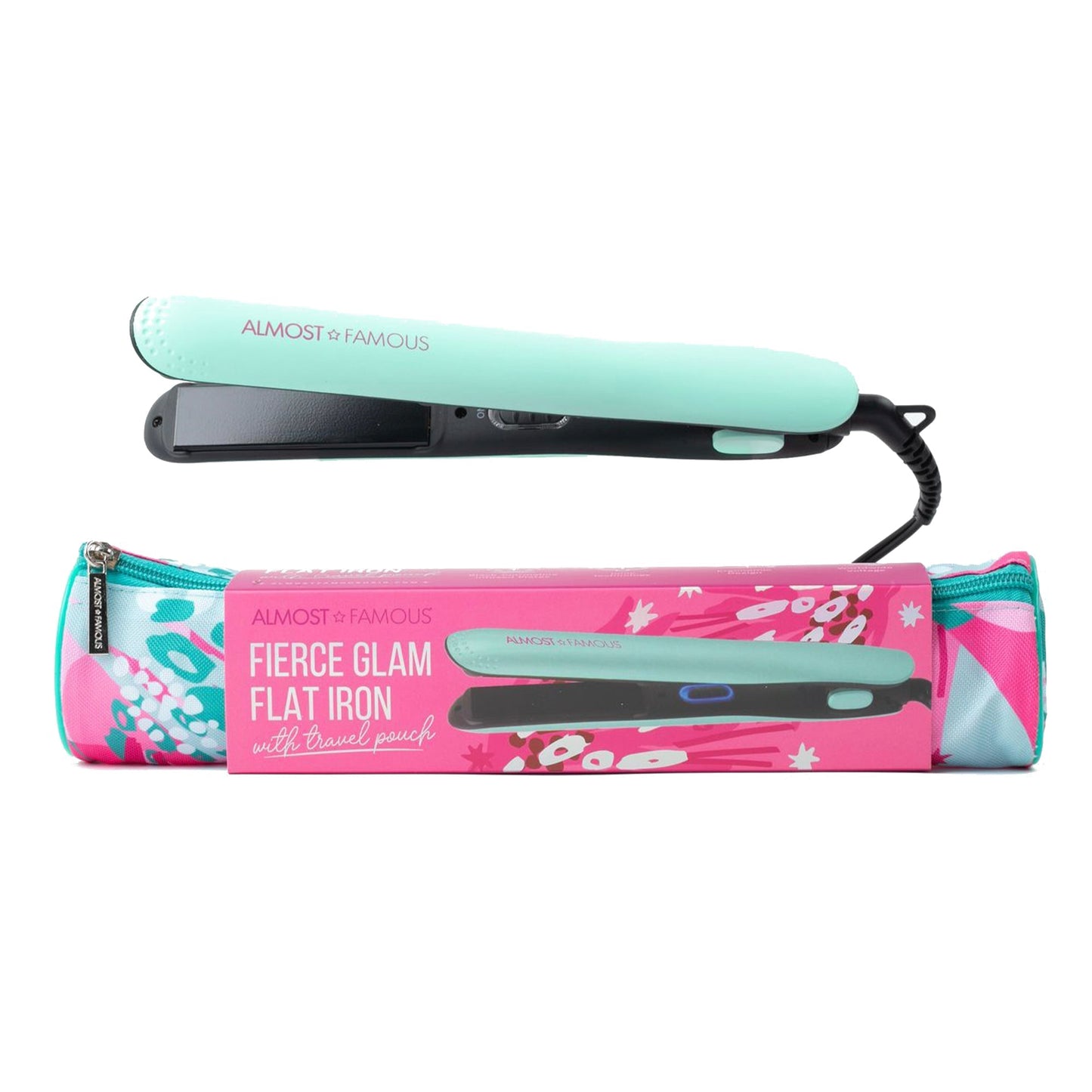 "Fierce Glam" Flat Iron with Travel Pouch - Good Gifts, Gurl