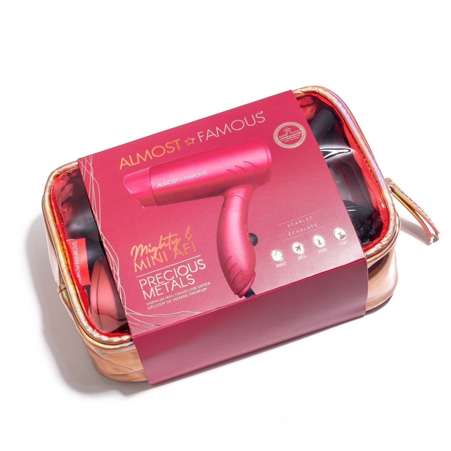 Mighty AF Mini Travel Dryer with Holotone Carrying Bag - Good Gifts, Gurl