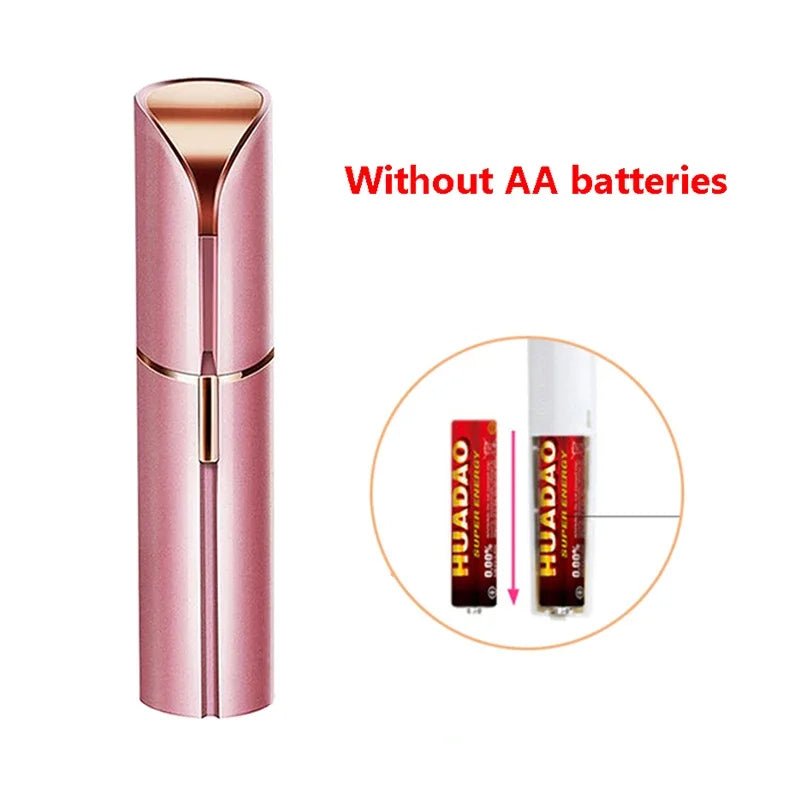 New Electric Facial Hair Removal Epilator Eyebrow Lipstick Shape Painless Facial Sensitive Areas Bikini Depilator Shaver Trimmer - Good Gifts, Gurl