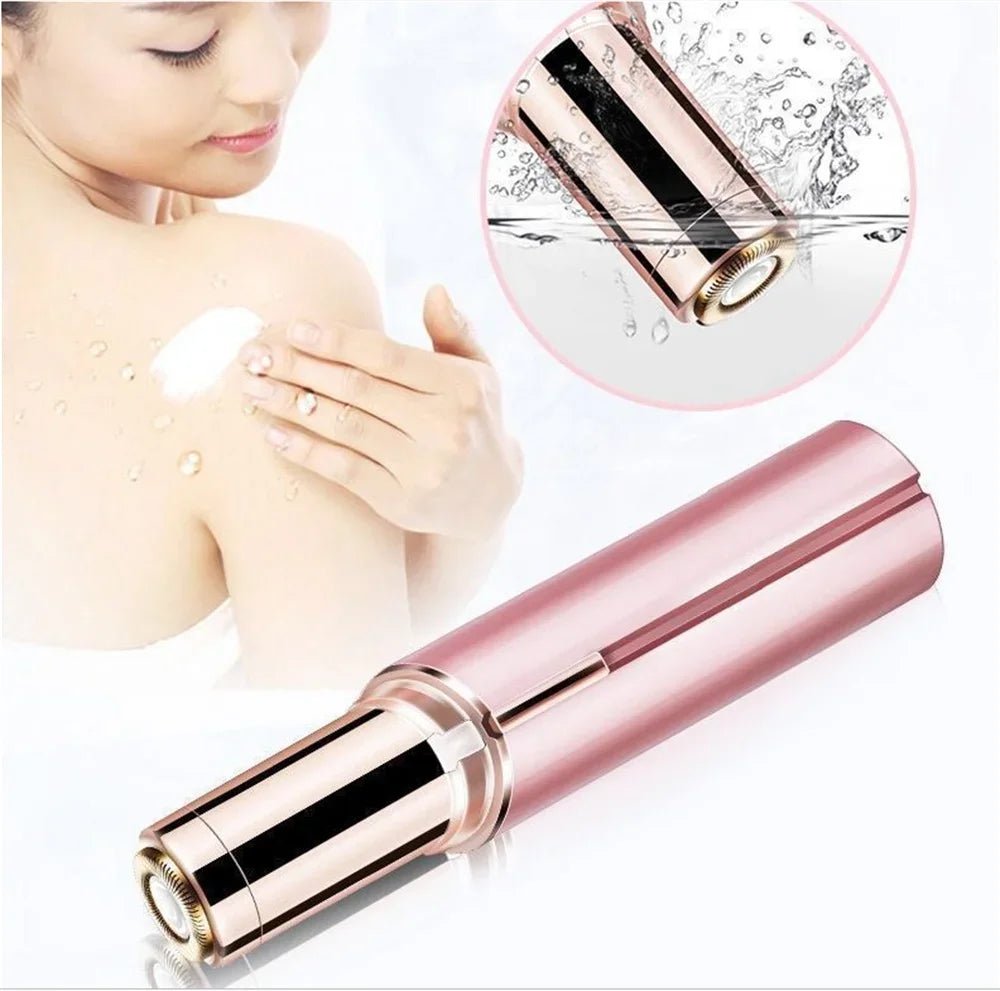 New Electric Facial Hair Removal Epilator Eyebrow Lipstick Shape Painless Facial Sensitive Areas Bikini Depilator Shaver Trimmer - Good Gifts, Gurl