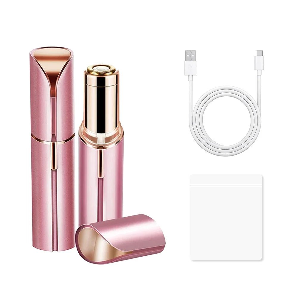 New Electric Facial Hair Removal Epilator Eyebrow Lipstick Shape Painless Facial Sensitive Areas Bikini Depilator Shaver Trimmer - Good Gifts, Gurl