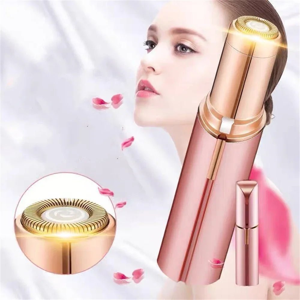 New Electric Facial Hair Removal Epilator Eyebrow Lipstick Shape Painless Facial Sensitive Areas Bikini Depilator Shaver Trimmer - Good Gifts, Gurl