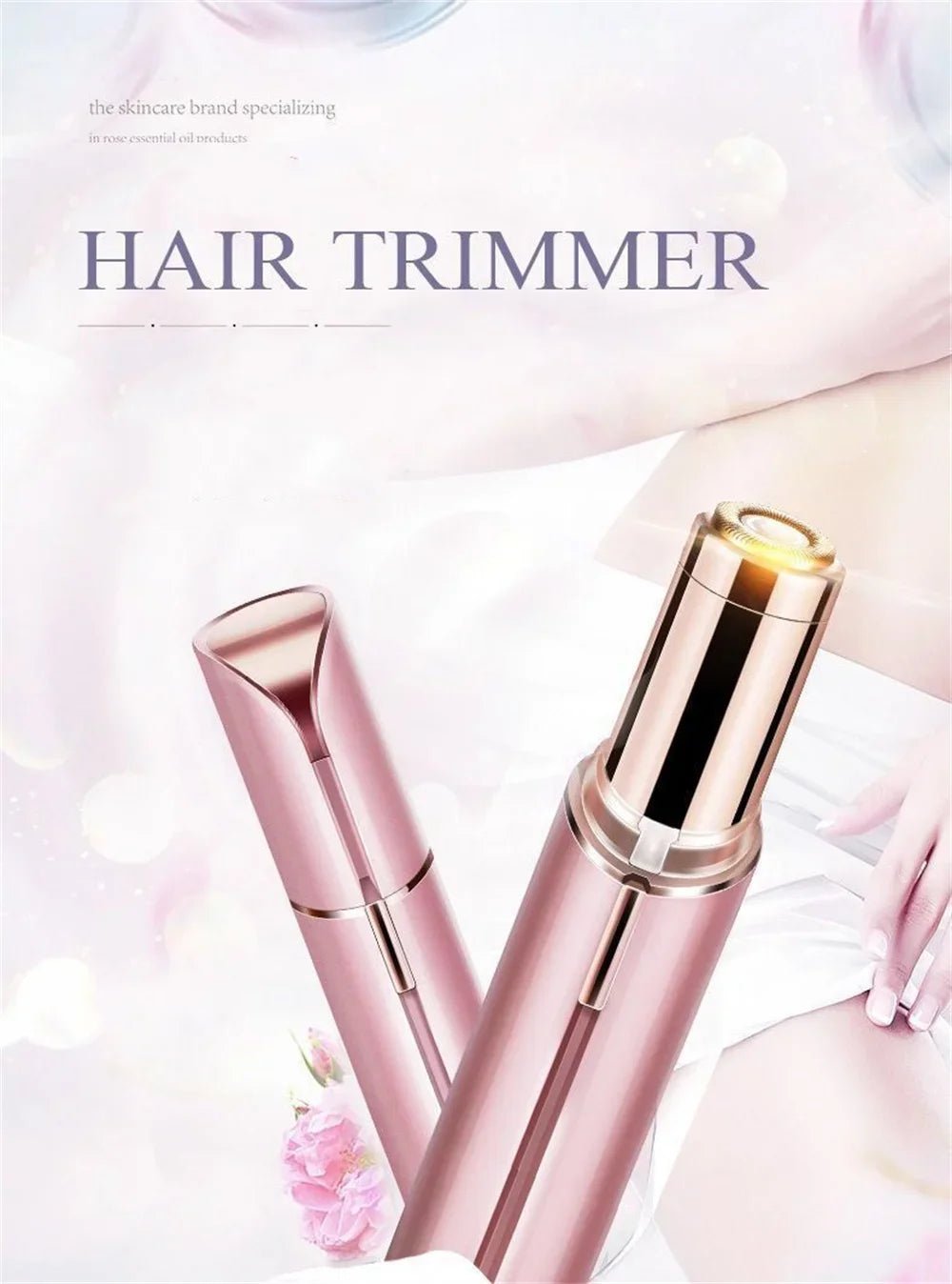 New Electric Facial Hair Removal Epilator Eyebrow Lipstick Shape Painless Facial Sensitive Areas Bikini Depilator Shaver Trimmer - Good Gifts, Gurl