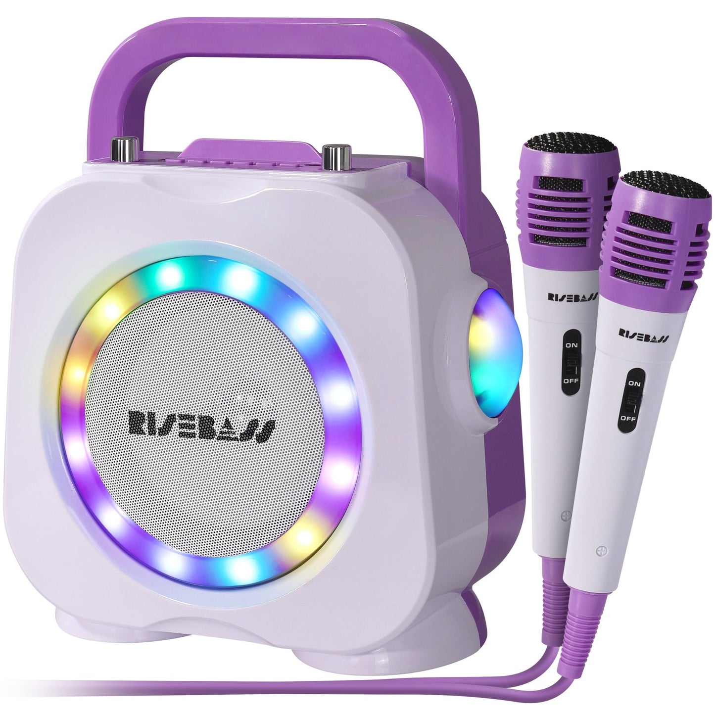 Purple Kids Bluetooth Karaoke Machine with 2 Microphone - Good Gifts, Gurl