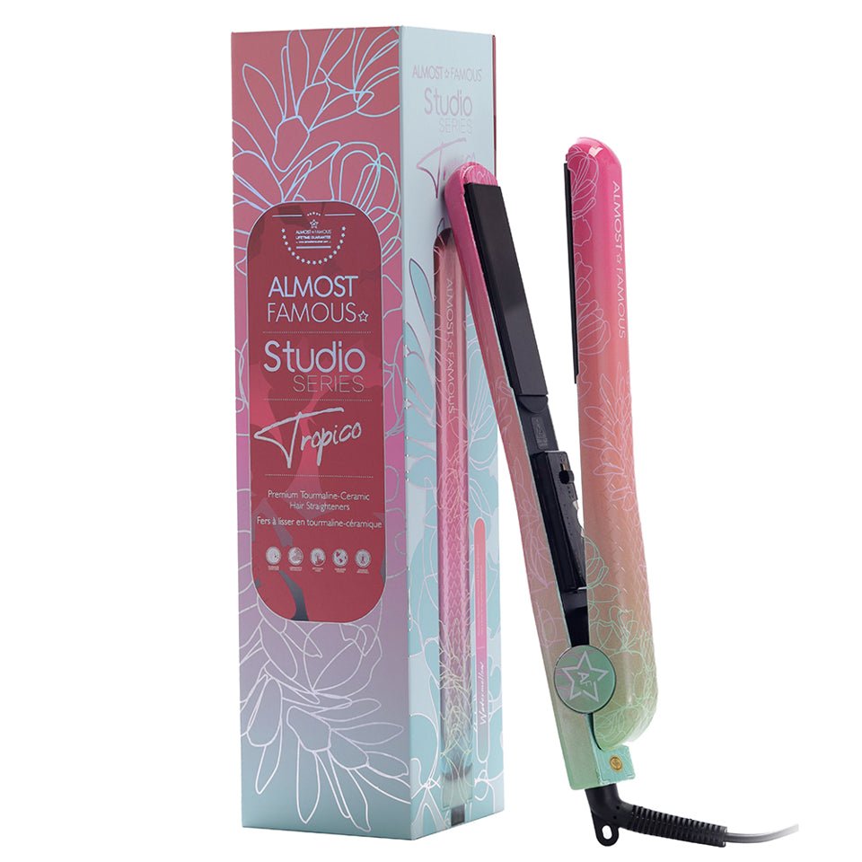 Tropico Studio 1.25" Flat Iron with Waterprint Design - Good Gifts, Gurl