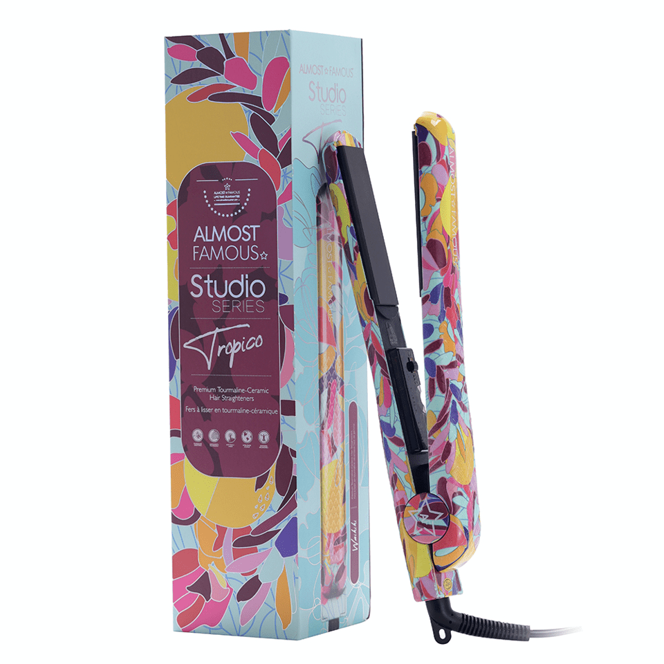 Tropico Studio 1.25" Flat Iron with Waterprint Design - Good Gifts, Gurl