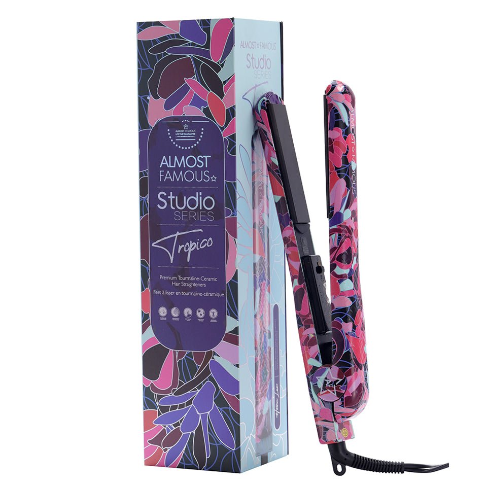 Tropico Studio 1.25" Flat Iron with Waterprint Design - Good Gifts, Gurl