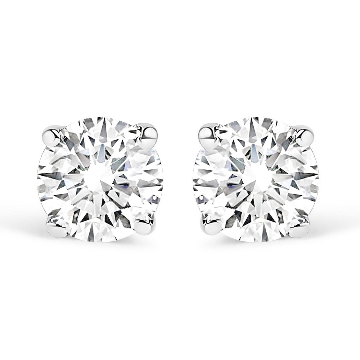 14K Gold 1/2 Cttw Lab Grown Diamond Solitaire Stud Earrings - Good Gifts, Gurl