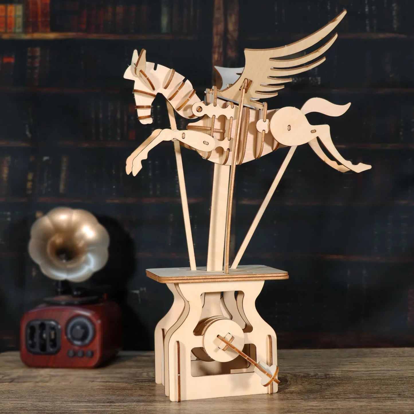 3D Wooden Puzzle Pegasus Diy Handmade Crafts Assembly Model Kits Creative Decoration Birthday and Christmas Gifts - Good Gifts, Gurl
