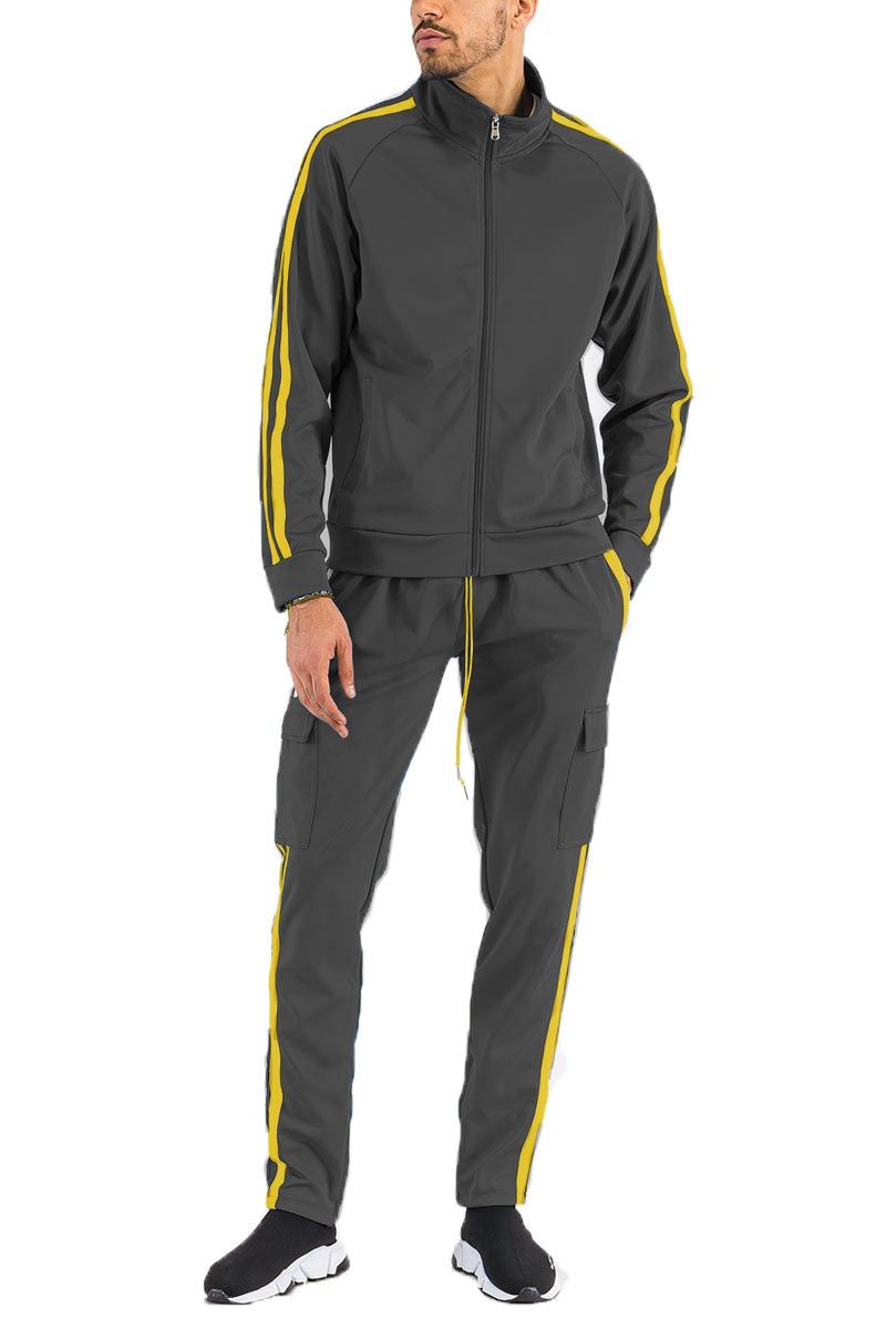 Two Stripe Cargo Pant Set-4