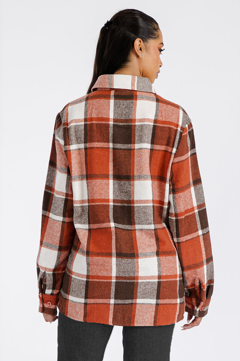 Boyfriend Oversized Soft Flannel Shacket-2
