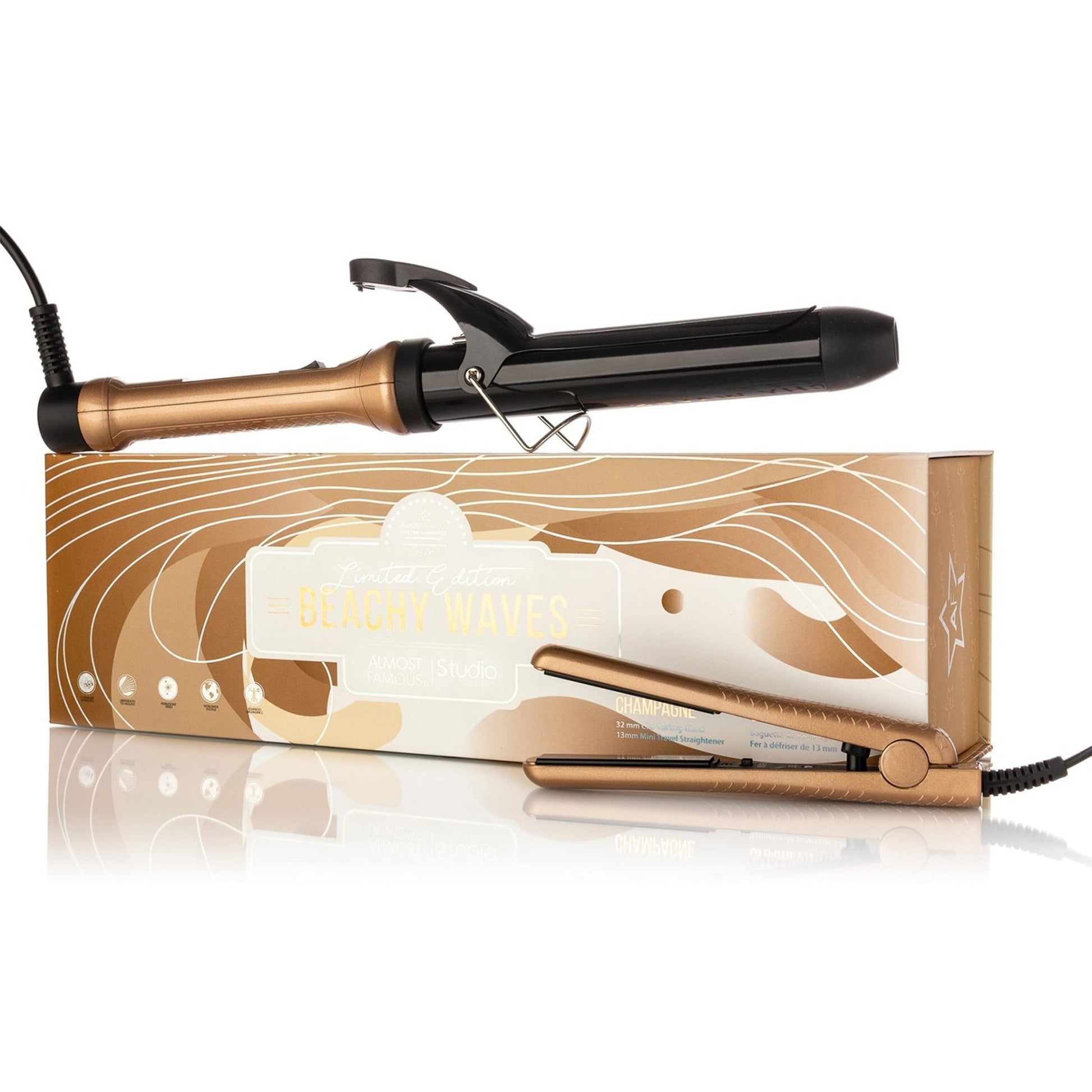 "Beach Wave Babe" 2 - Piece Set with Curling Wand & Mini ToGo - Good Gifts, Gurl