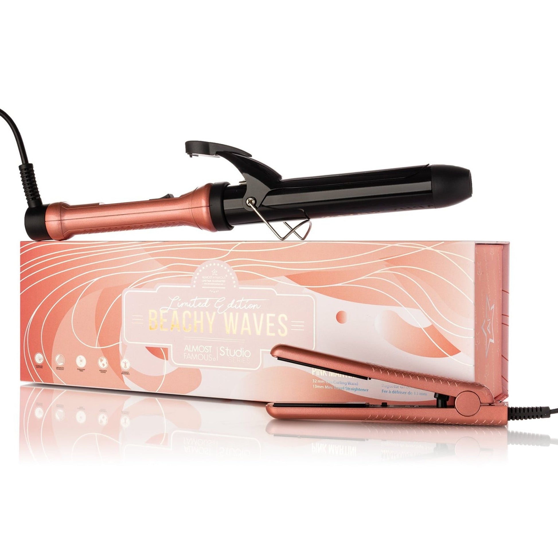 "Beach Wave Babe" 2 - Piece Set with Curling Wand & Mini ToGo - Good Gifts, Gurl