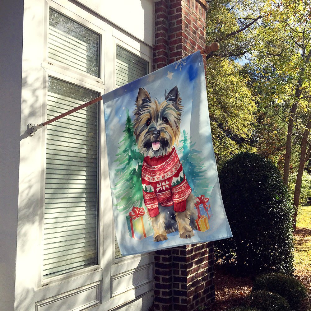 Cairn Terrier Christmas House Flag - Good Gifts, Gurl
