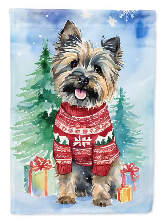 Cairn Terrier Christmas House Flag - Good Gifts, Gurl