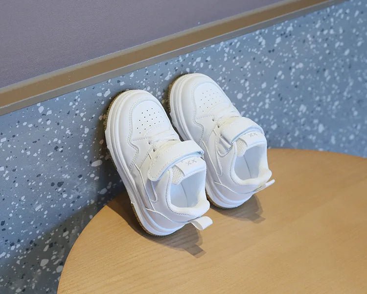 Children's White Shoes Spring and Autumn Kid's Sports Shoes Anti slip Lightweight Boys Board Shoes Soft Sole Baby Casual Shoes - Good Gifts, Gurl
