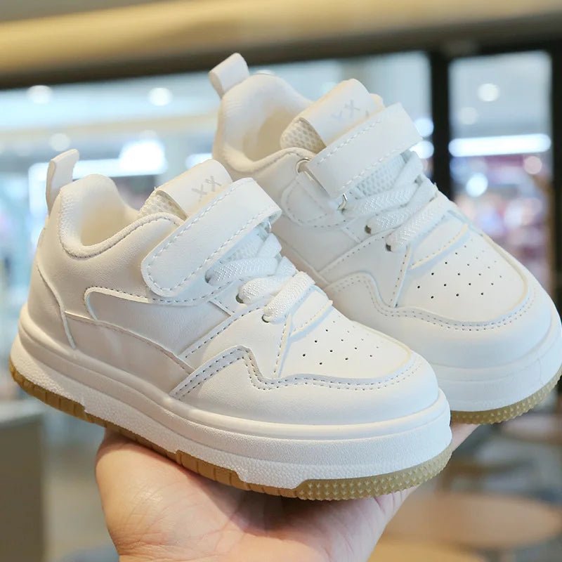 Children's White Shoes Spring and Autumn Kid's Sports Shoes Anti slip Lightweight Boys Board Shoes Soft Sole Baby Casual Shoes - Good Gifts, Gurl