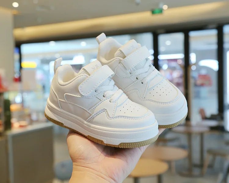 Children's White Shoes Spring and Autumn Kid's Sports Shoes Anti slip Lightweight Boys Board Shoes Soft Sole Baby Casual Shoes - Good Gifts, Gurl