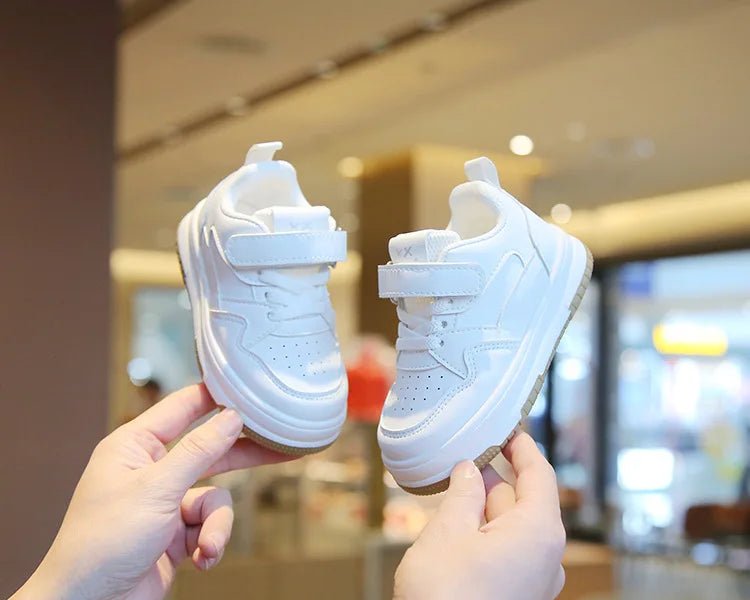 Children's White Shoes Spring and Autumn Kid's Sports Shoes Anti slip Lightweight Boys Board Shoes Soft Sole Baby Casual Shoes - Good Gifts, Gurl