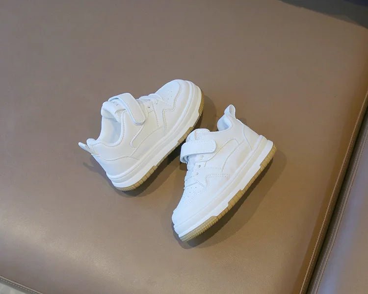 Children's White Shoes Spring and Autumn Kid's Sports Shoes Anti slip Lightweight Boys Board Shoes Soft Sole Baby Casual Shoes - Good Gifts, Gurl
