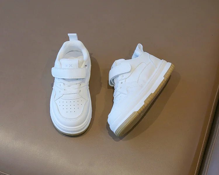 Children's White Shoes Spring and Autumn Kid's Sports Shoes Anti slip Lightweight Boys Board Shoes Soft Sole Baby Casual Shoes - Good Gifts, Gurl