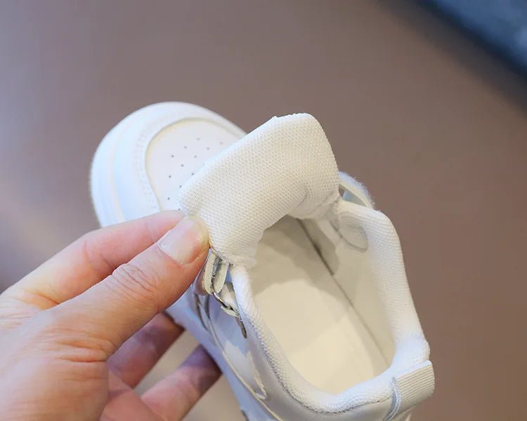 Children's White Shoes Spring and Autumn Kid's Sports Shoes Anti slip Lightweight Boys Board Shoes Soft Sole Baby Casual Shoes - Good Gifts, Gurl