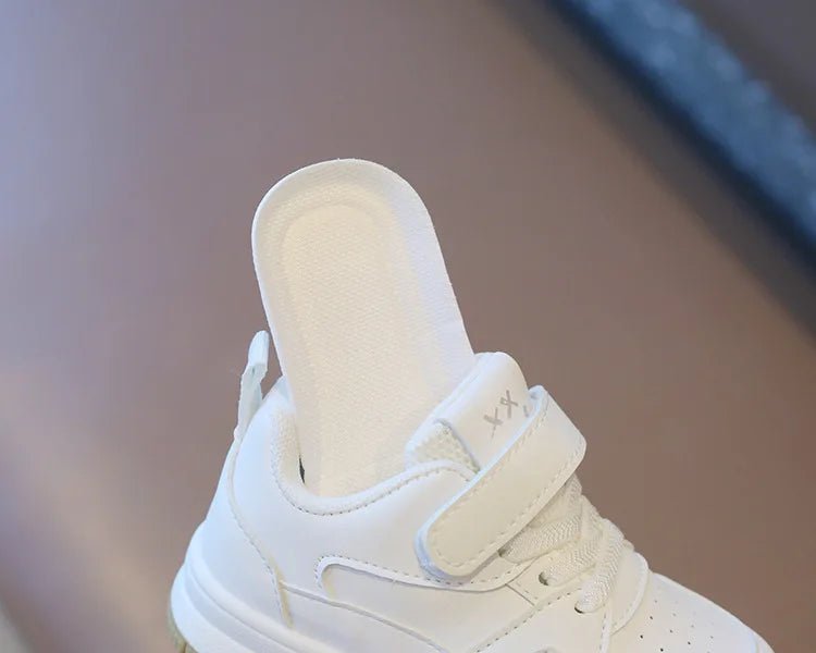 Children's White Shoes Spring and Autumn Kid's Sports Shoes Anti slip Lightweight Boys Board Shoes Soft Sole Baby Casual Shoes - Good Gifts, Gurl