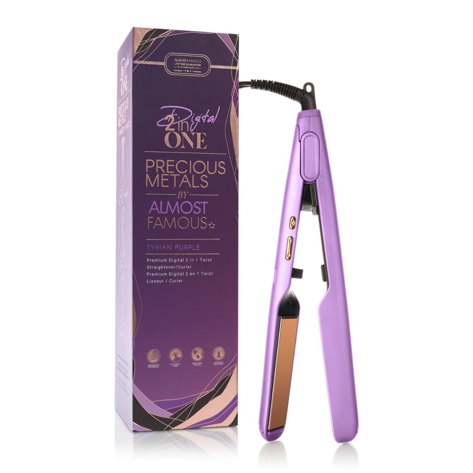 Digital 2inONE Twist Flat Iron with Rose Gold Titanium Plates - Good Gifts, Gurl