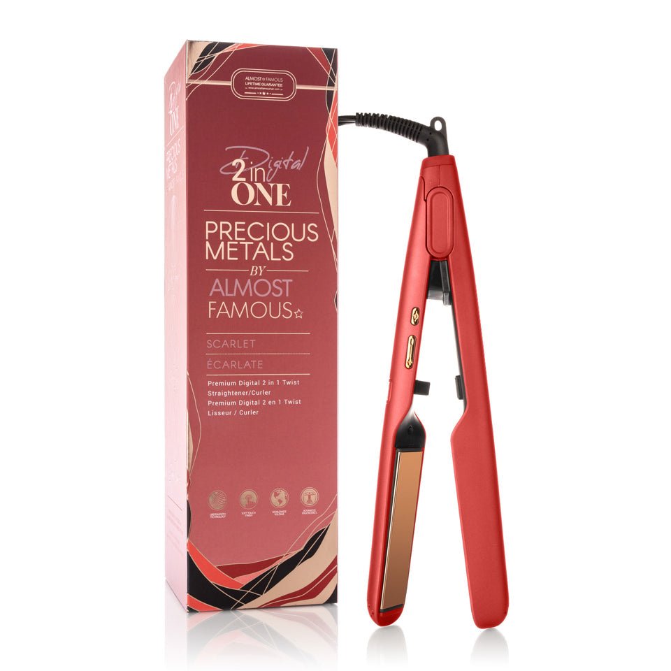 Digital 2inONE Twist Flat Iron with Rose Gold Titanium Plates - Good Gifts, Gurl
