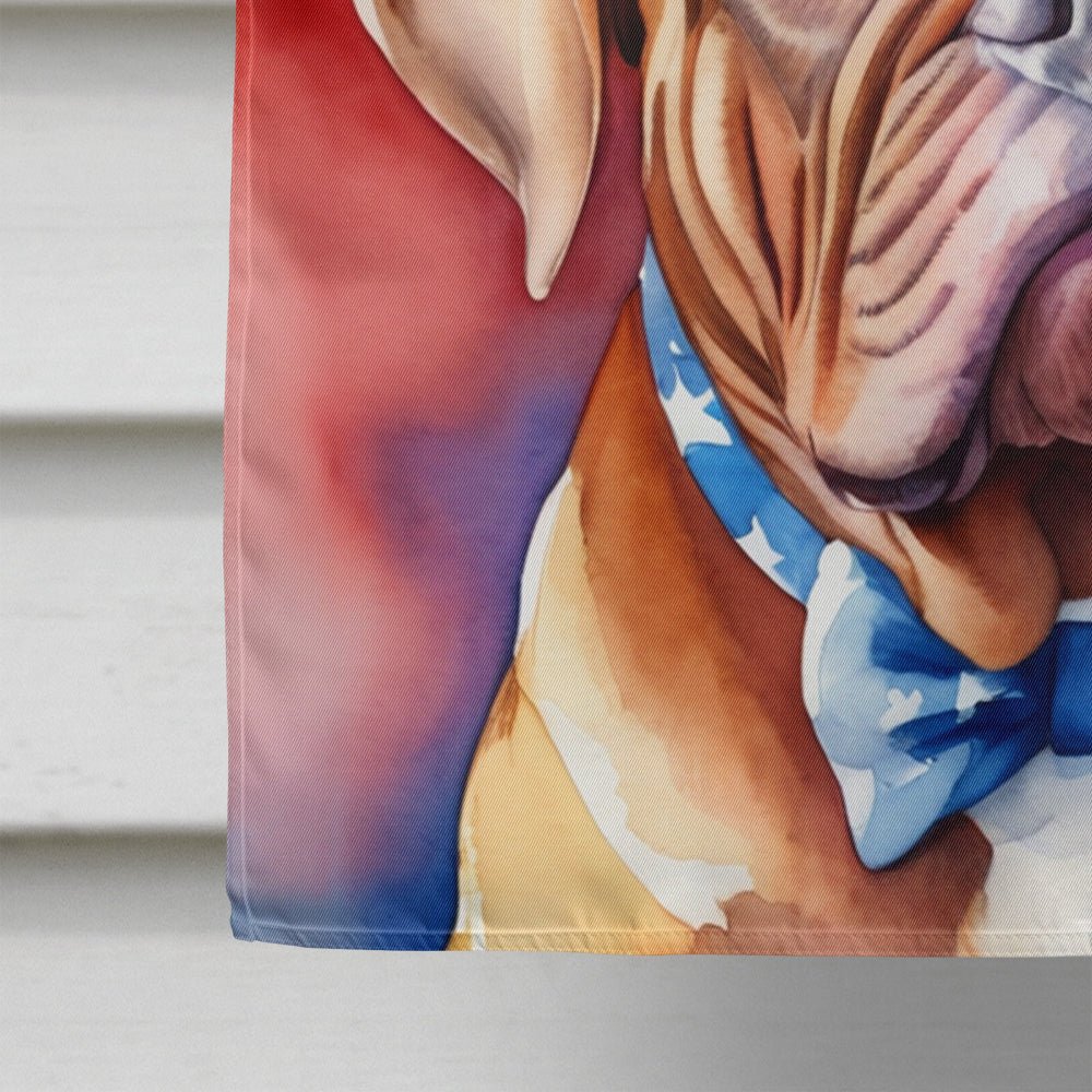 Dogue de Bordeaux Patriotic American House Flag - Good Gifts, Gurl