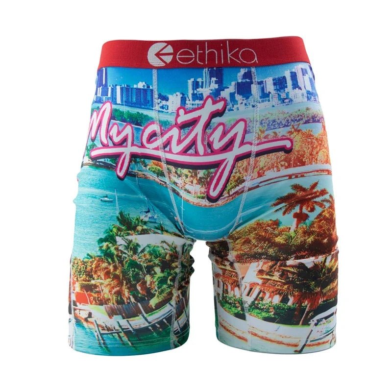 ETHIKA 1Pcs Men Underwear Sexy Boxershorts Breathable Mens Trunks Plus Size S - 3XL Man Swimming Underpants Men's Panties Boxers - Good Gifts, Gurl