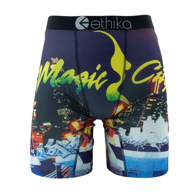 ETHIKA 1Pcs Men Underwear Sexy Boxershorts Breathable Mens Trunks Plus Size S - 3XL Man Swimming Underpants Men's Panties Boxers - Good Gifts, Gurl