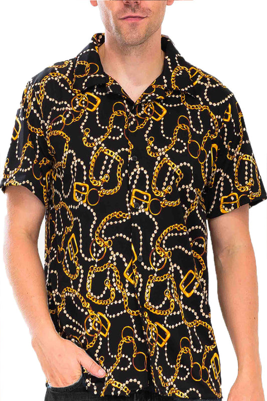Moving Chains Button Up-0