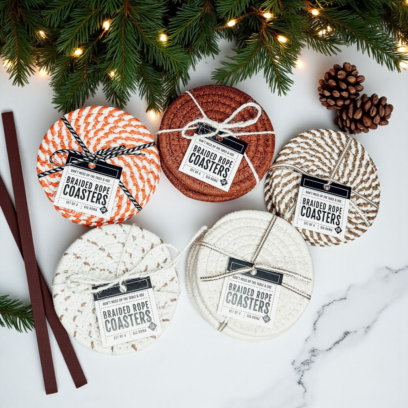 Fall Fabric Coasters - Good Gifts, Gurl
