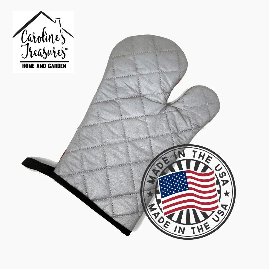 Great Pyrenees Hippie Dawg Oven Mitt Heat Resistant Thick Oven Mitt for Hot Pans and Oven Kitchen Mitt Protect Hands Cooking Ba - Good Gifts, Gurl