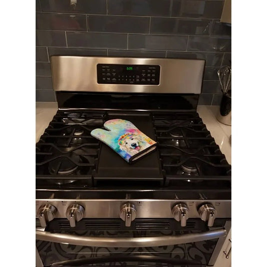Great Pyrenees Hippie Dawg Oven Mitt Heat Resistant Thick Oven Mitt for Hot Pans and Oven Kitchen Mitt Protect Hands Cooking Ba - Good Gifts, Gurl