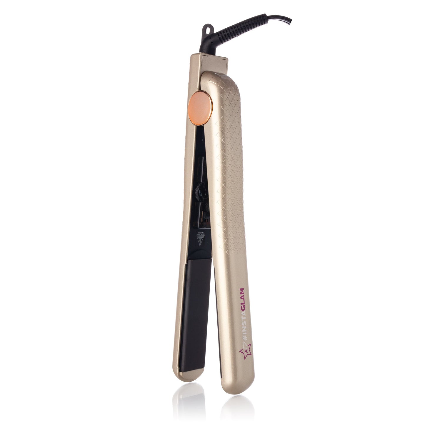 Instaglam 1.25" Flat Iron with Rose Gold Accents - Good Gifts, Gurl