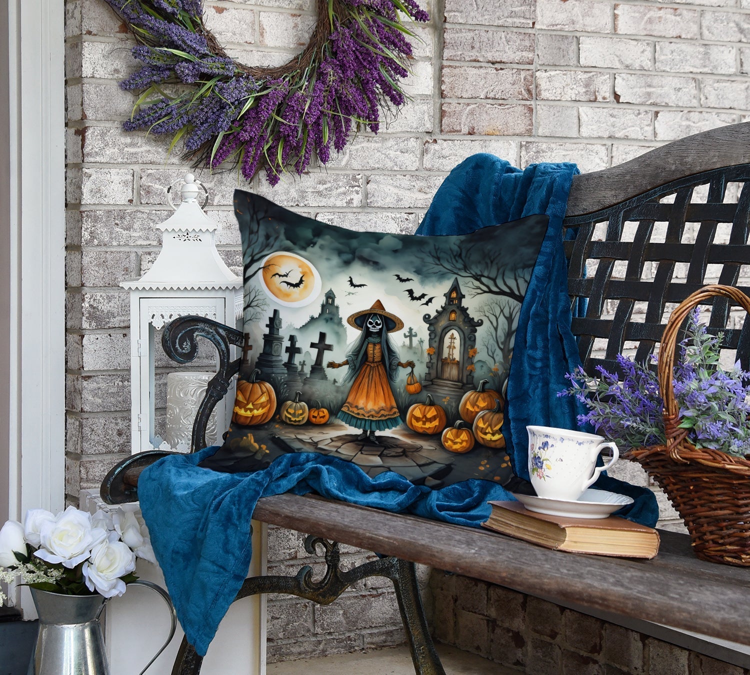 La Llorona Skeleton Spooky Halloween Throw Pillow - Good Gifts, Gurl