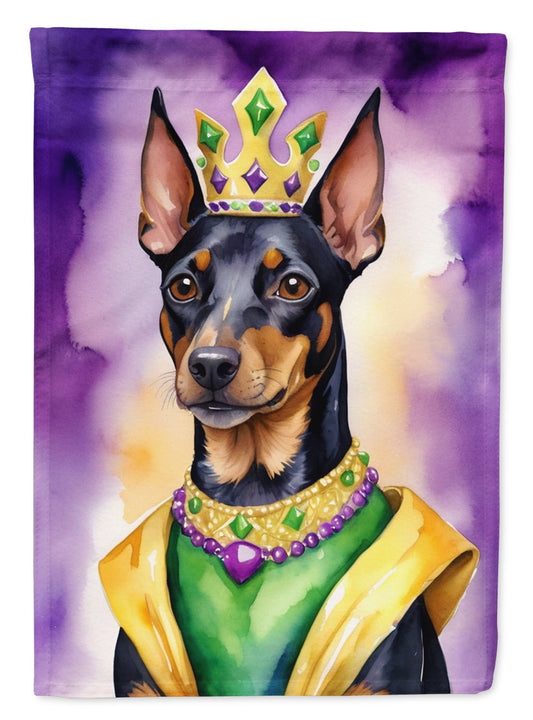 Manchester Terrier King of Mardi Gras House Flag - Good Gifts, Gurl
