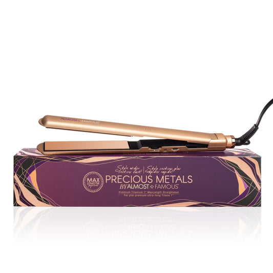 MaxLength 1" Flat Iron with Rose Gold Titanium Plates - Good Gifts, Gurl