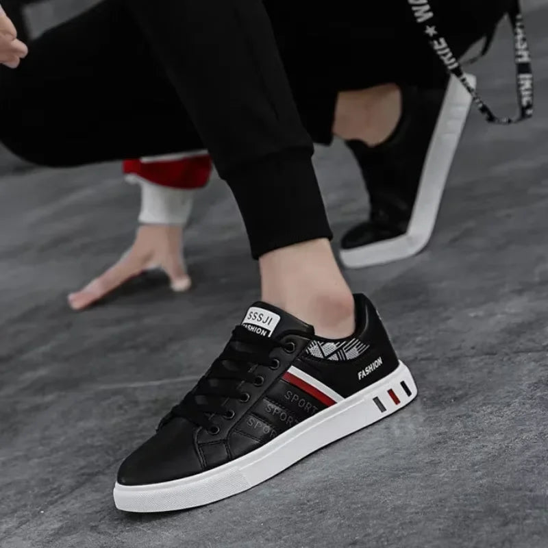 Men's flat shoes 2025; Cool men's sports shoes; Men's outdoor sports shoes for spring and autumn; Fashionable vulcanized shoes; - Good Gifts, Gurl
