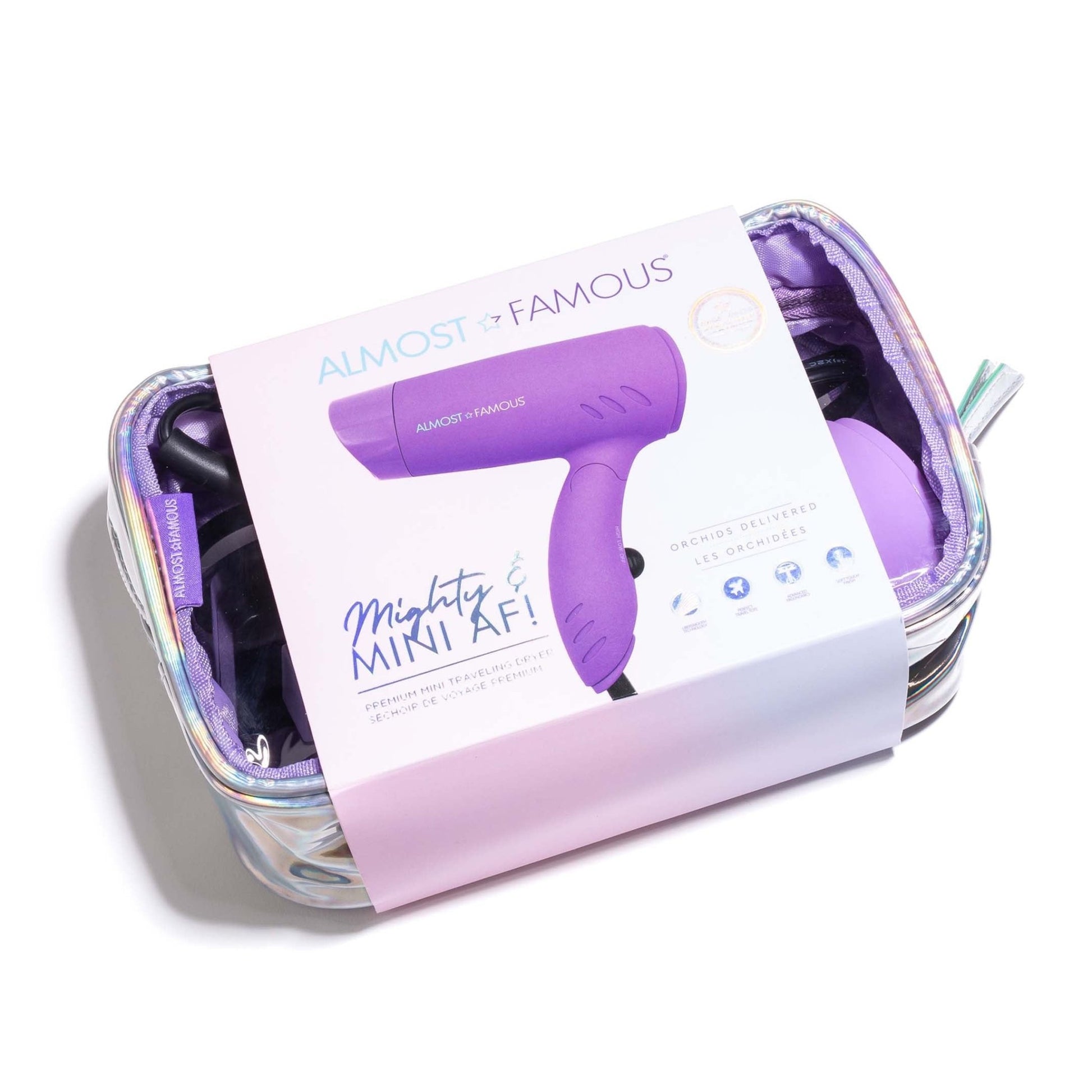 Mighty AF Mini Travel Dryer with Holotone Carrying Bag - Good Gifts, Gurl