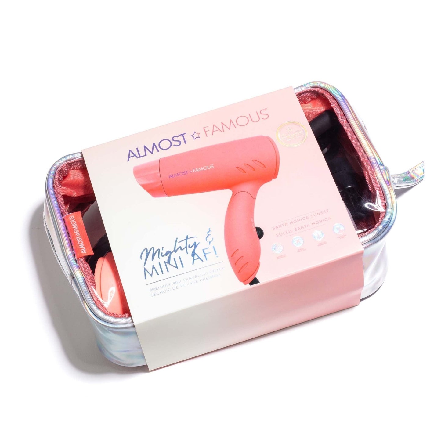 Mighty AF Mini Travel Dryer with Holotone Carrying Bag - Good Gifts, Gurl