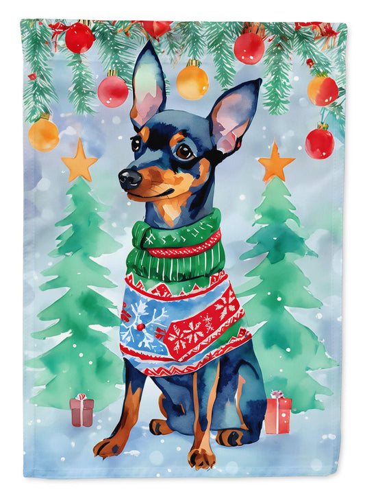 Miniature Pinscher Christmas House Flag - Good Gifts, Gurl