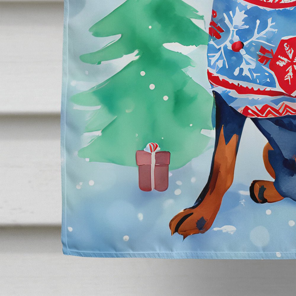 Miniature Pinscher Christmas House Flag - Good Gifts, Gurl