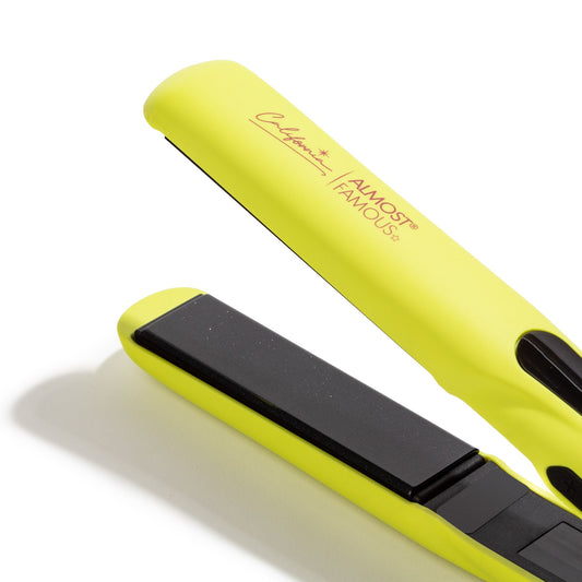 New 1.25" Digital Professional Flat Iron with Extra Wide Plates - California Collection/Yellow - Good Gifts, Gurl