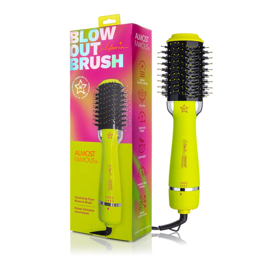New 3in1 Blowout Brush Styling Tool - California Collection/Yellow - Good Gifts, Gurl