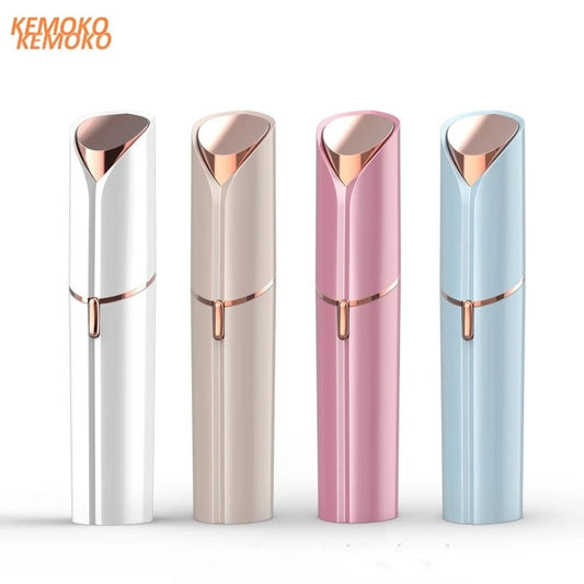 New Electric Facial Hair Removal Epilator Eyebrow Lipstick Shape Painless Facial Sensitive Areas Bikini Depilator Shaver Trimmer - Good Gifts, Gurl